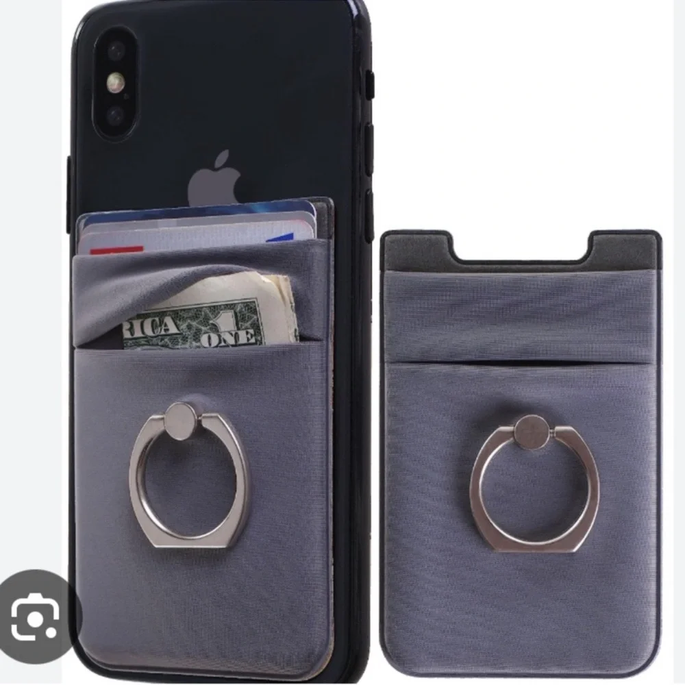 Steve Madden Gray Phone Wallet with Ring Holder